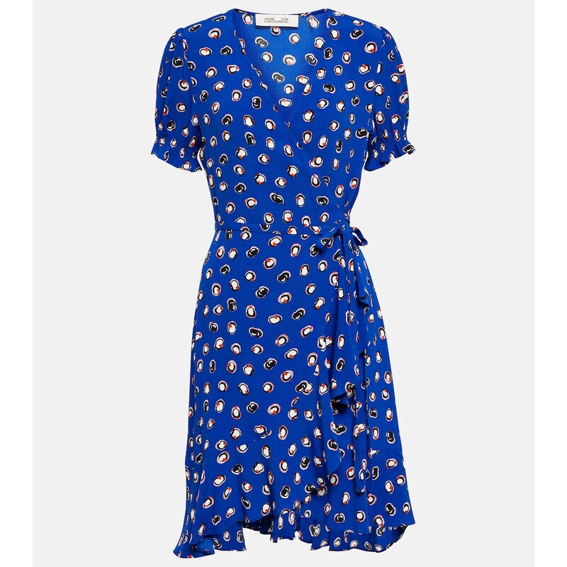 Diane von Furstenberg Emilia printed wrap minidress