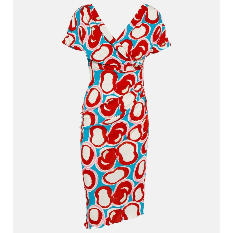 Diane von Furstenberg Havana printed jersey midi dress