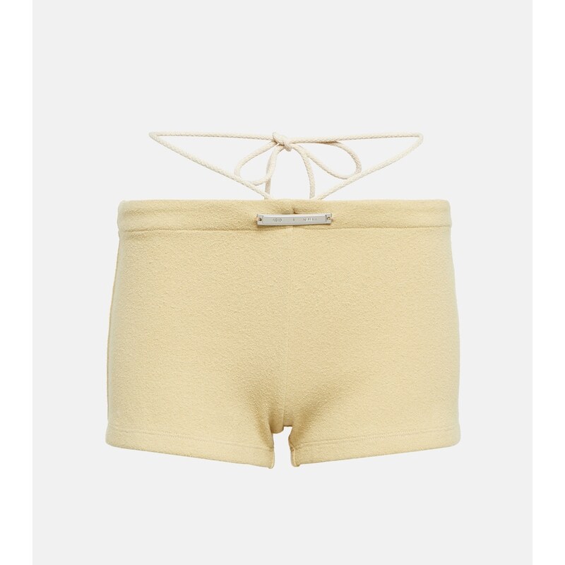 Didu Tie-detail fleece shorts
