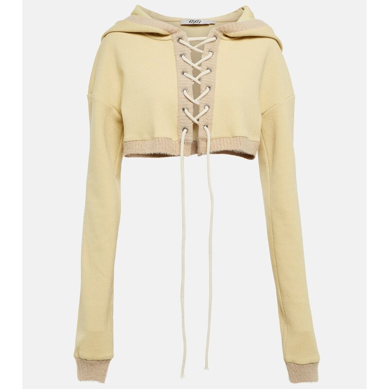 Didu Cropped fleece hoodie