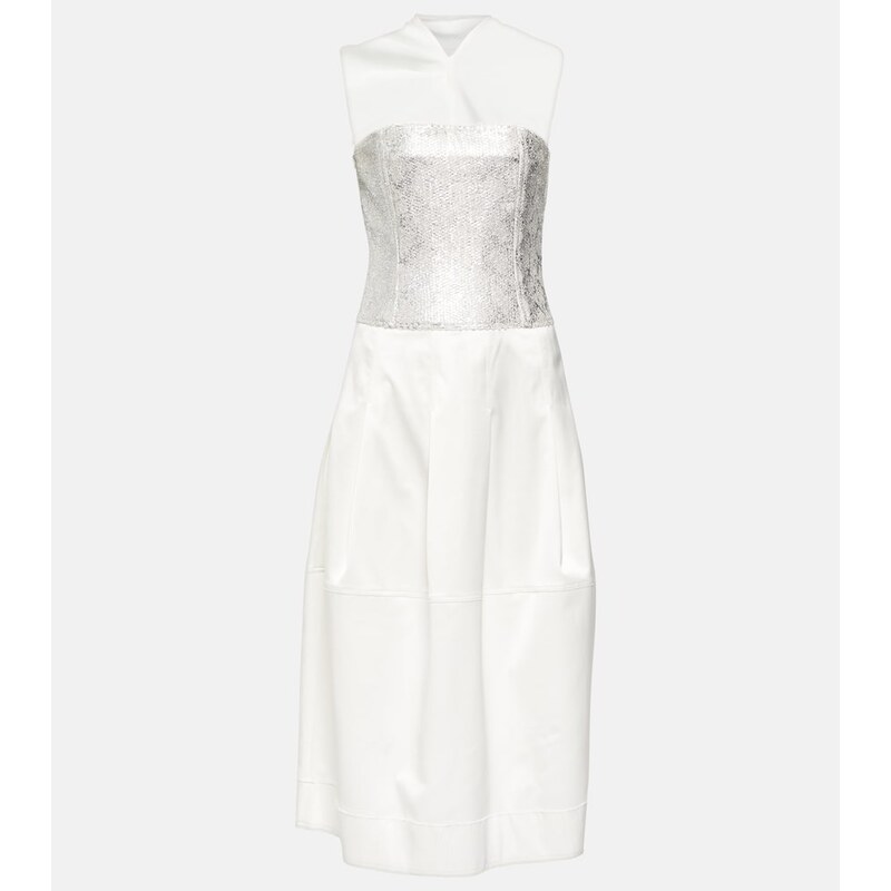 Jacques Wei Sequined midi dress