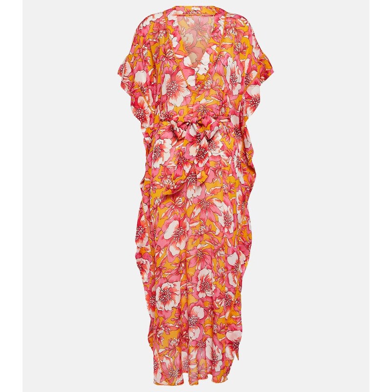 Poupette St Barth Andrea floral kaftan