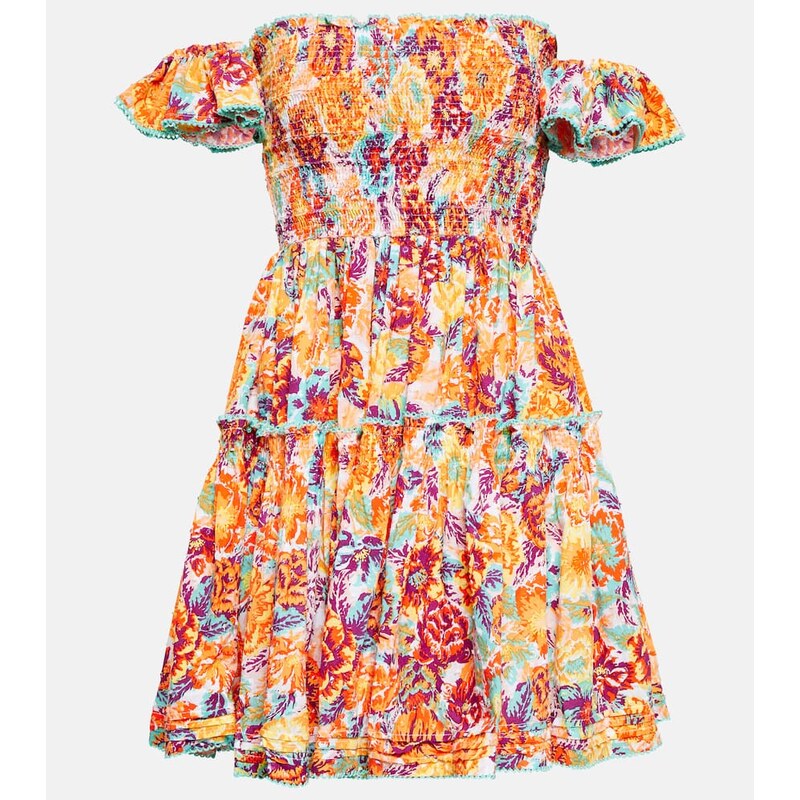 Poupette St Barth Aurora floral cotton minidress