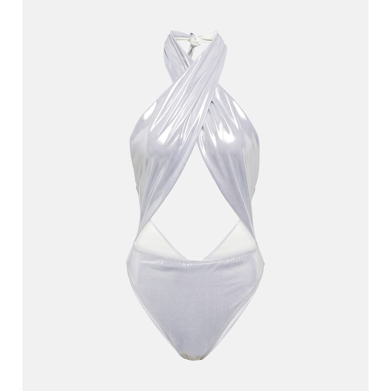 Reina Olga Italian Stallion lamÃ swimsuit