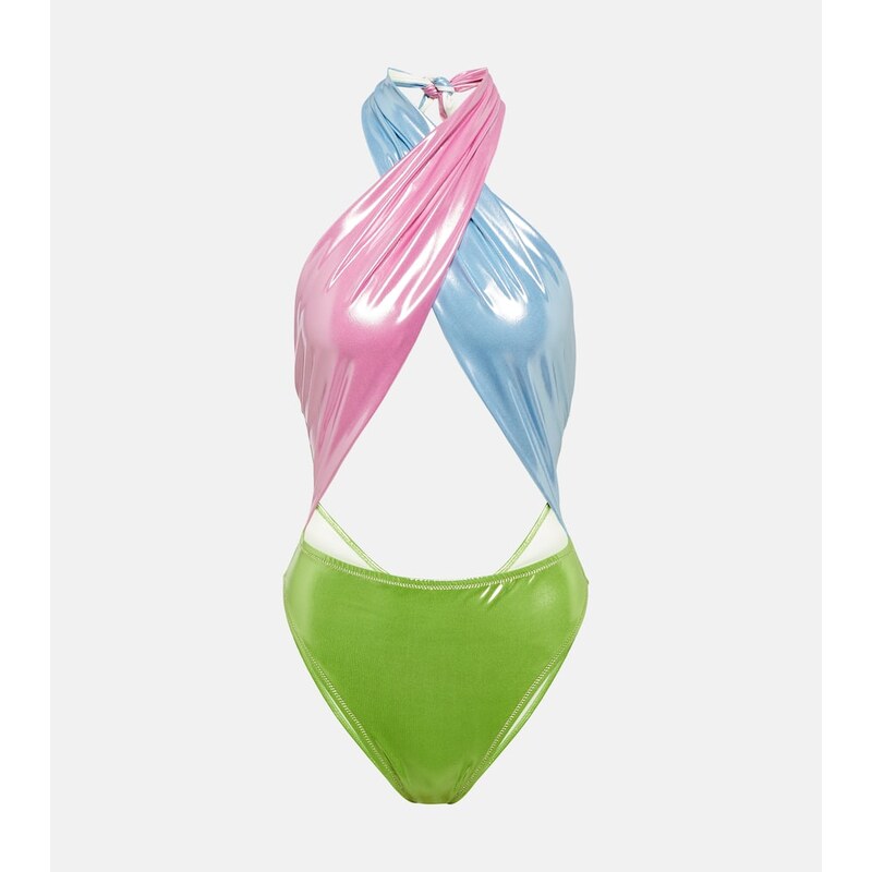 Reina Olga Italian Stallion lamÃ swimsuit