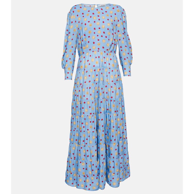 Rixo Kristen printed tiered maxi dress