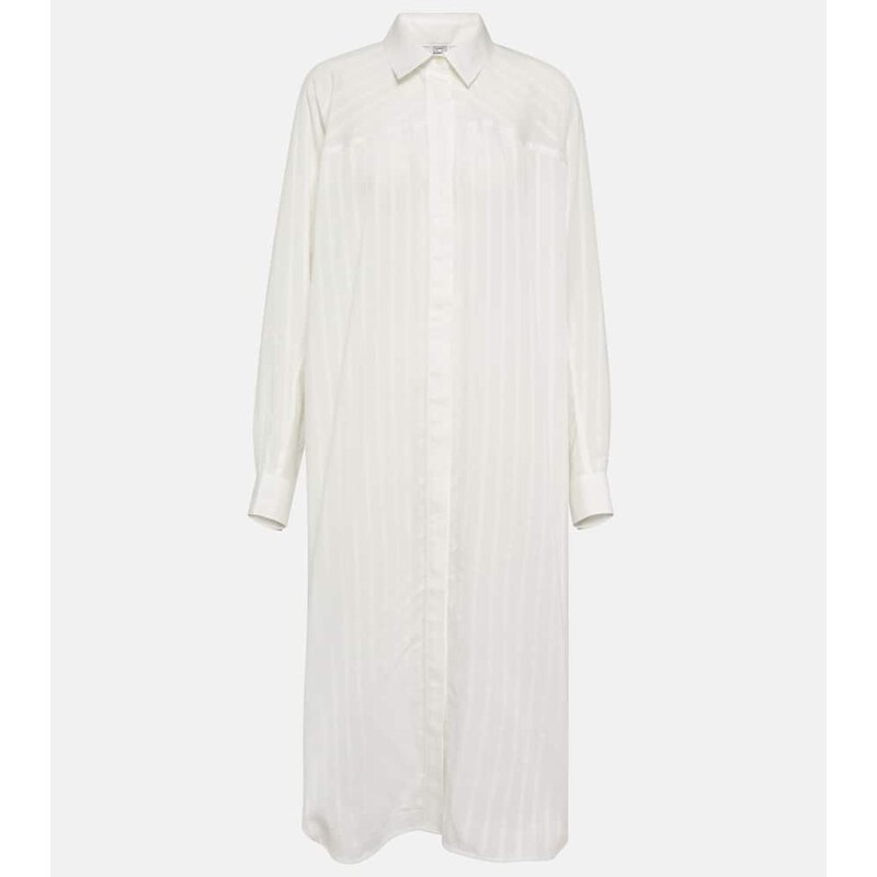 Toteme Striped jacquard shirt dress