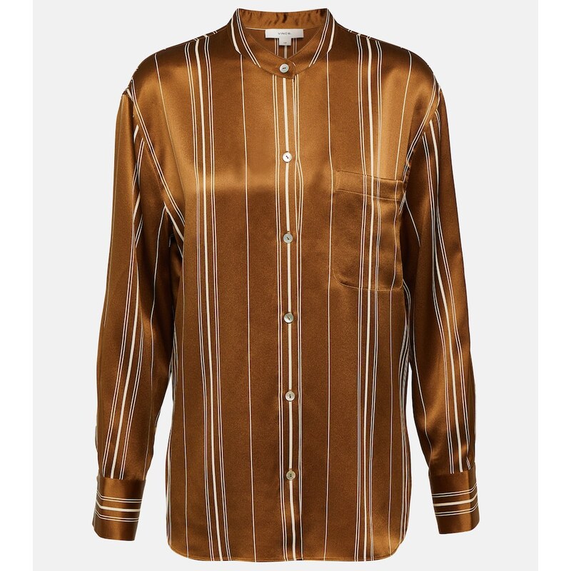 Vince Striped silk shirt
