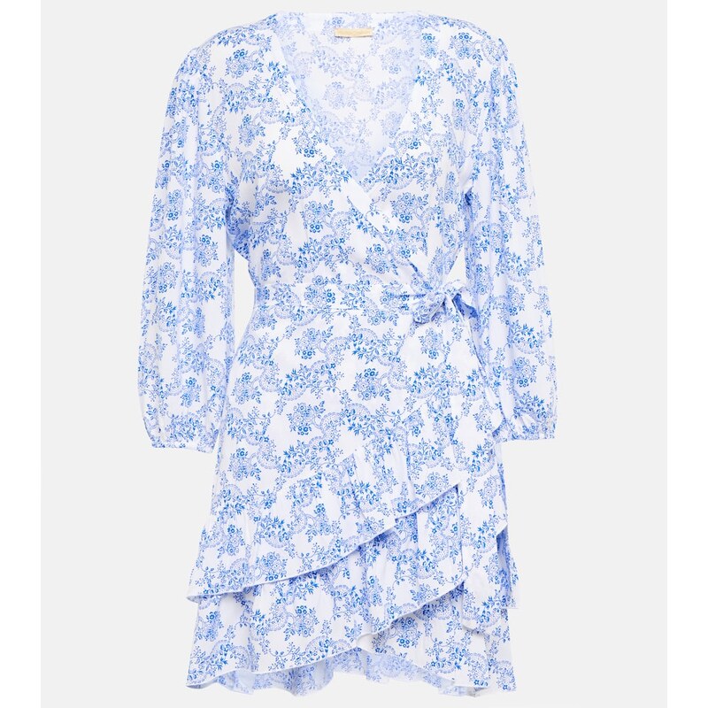Melissa Odabash Legacy floral wrap minidress