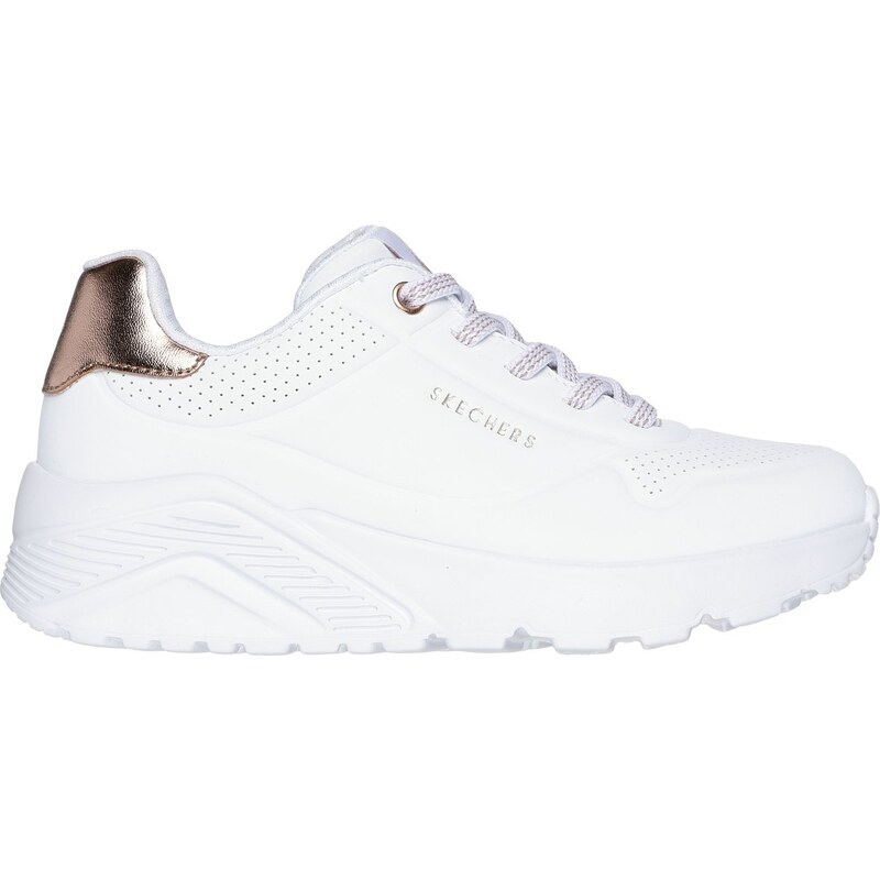 Skechers Dívky UNO Lite Shoes v Bílý, Velikost 35, Pratelné v
