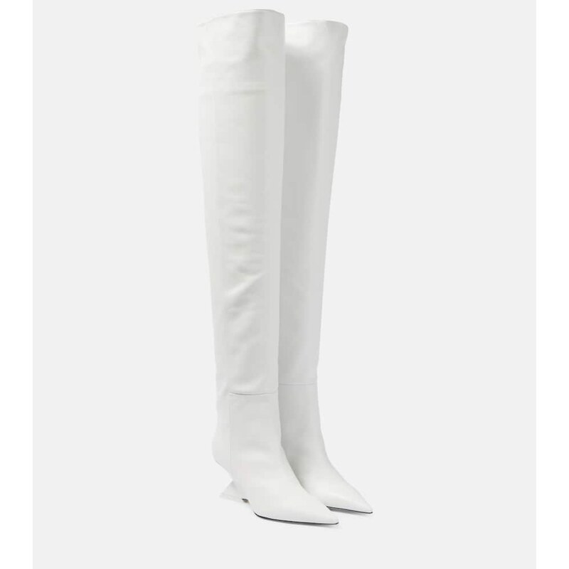 The Attico Cheope leather over-the-knee boots