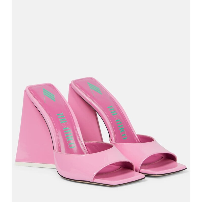 The Attico Devon patent leather mules