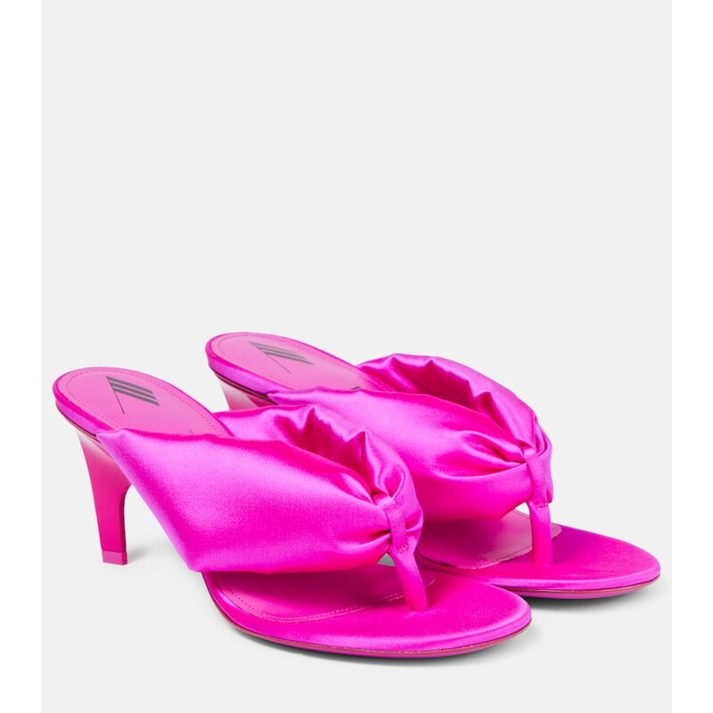 The Attico Rem satin thong sandals