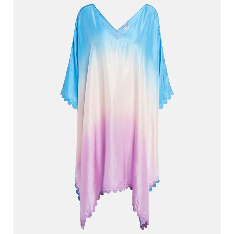 Juliet Dunn OmbrÃ silk poncho