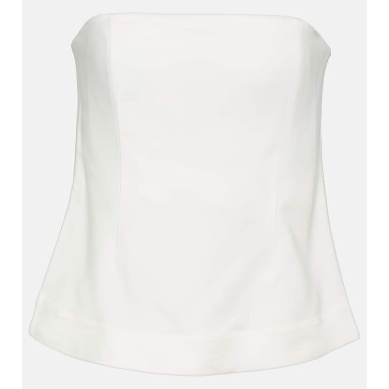 CO Strapless crÃªpe top