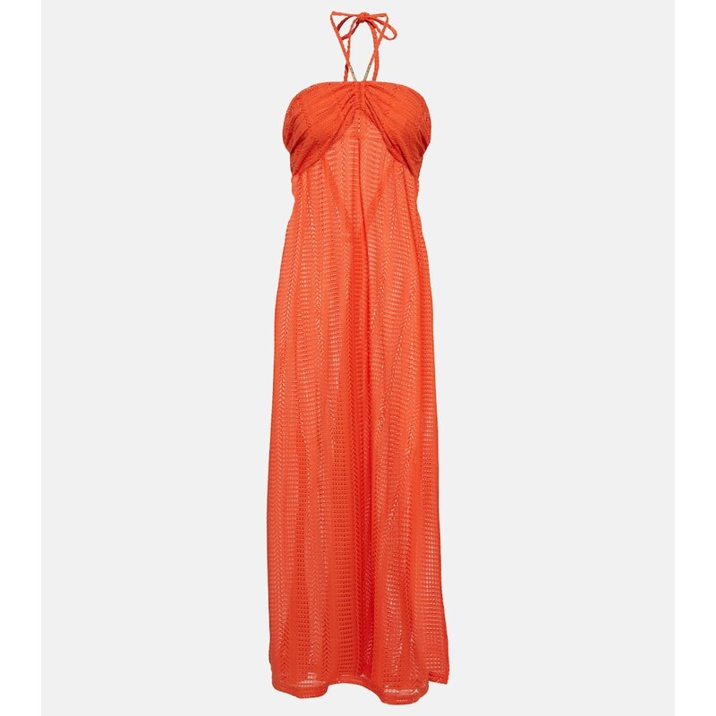 Melissa Odabash Mila halterneck knitted maxi dress