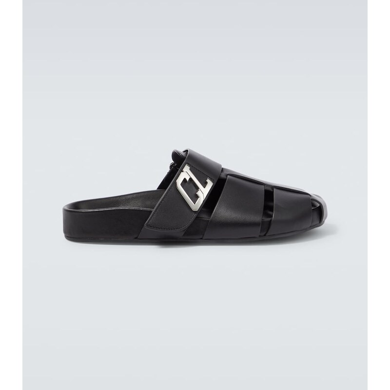 Christian Louboutin Abubizz leather slippers