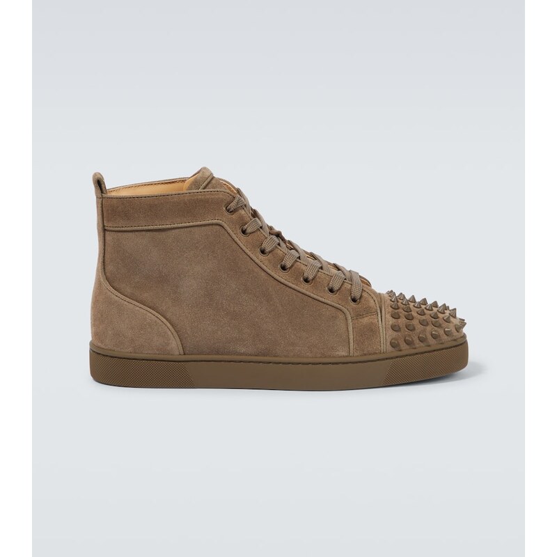 Christian Louboutin Louis Spikes suede high-top sneakers
