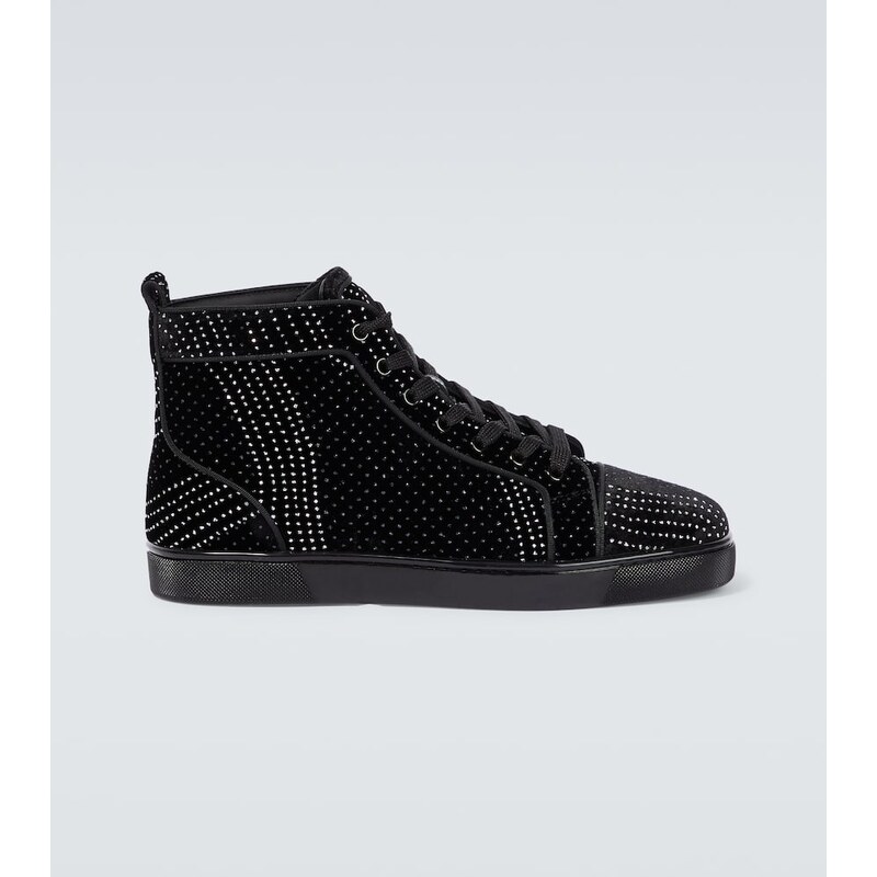 Christian Louboutin Louis suede embellished sneakers