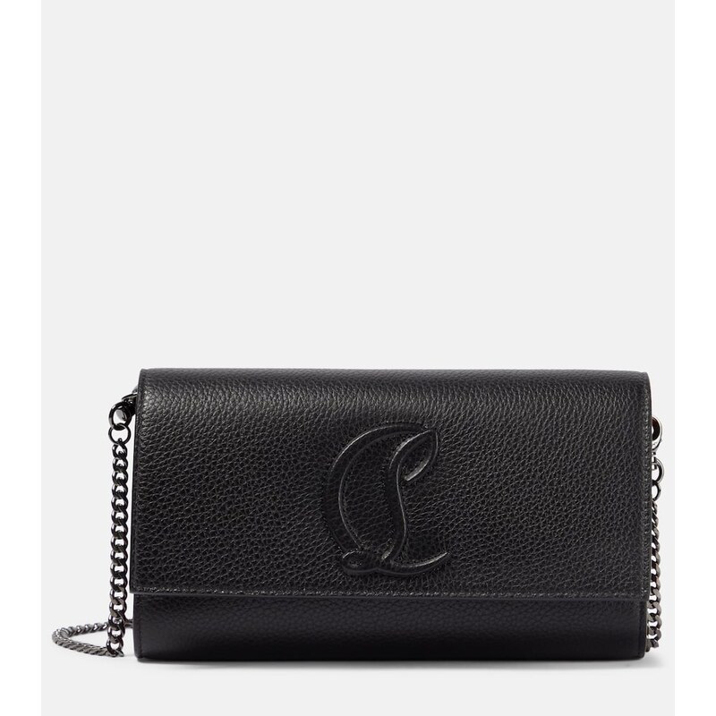 Christian Louboutin Logo leather wallet on chain