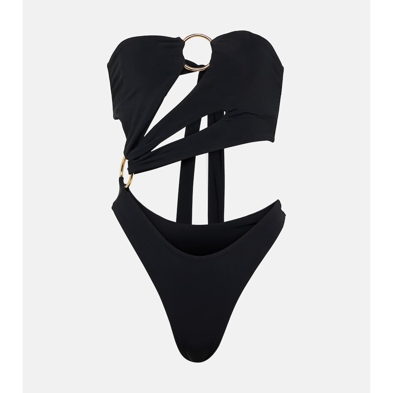 Louisa Ballou Strapless cutout swimsuit