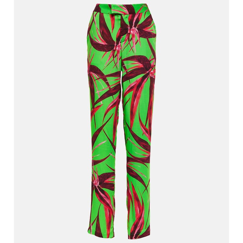 Louisa Ballou Floral straight pants