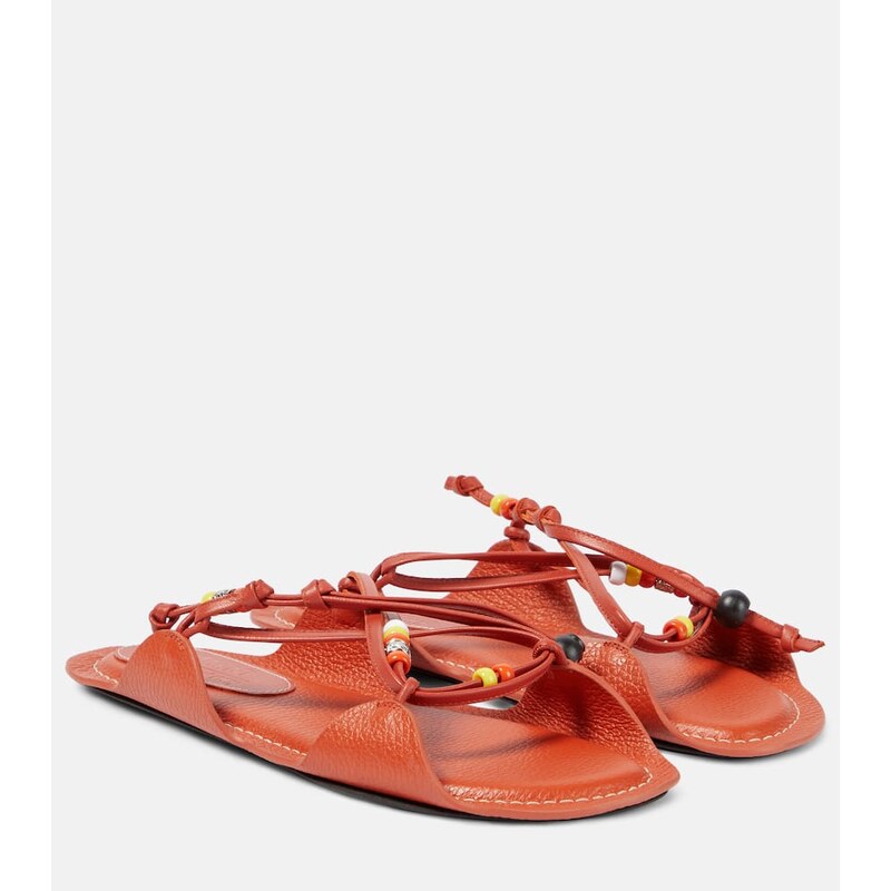 Marni X No Vacancy Inn beaded leather sandals