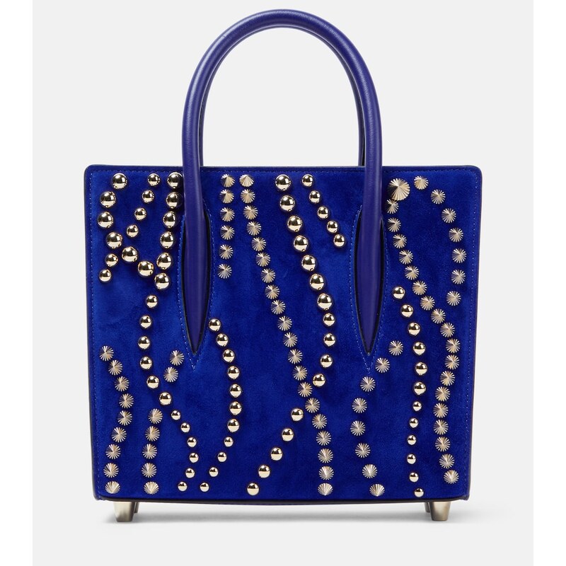 Christian Louboutin Paloma Mini velour and leather tote bag