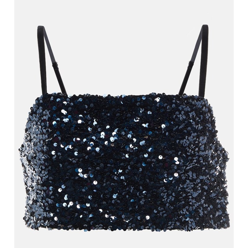 Dorothee Schumacher Sequined crop top