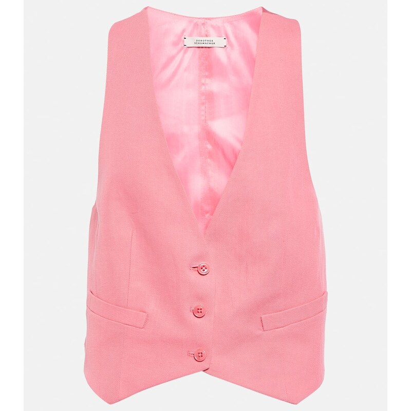 Dorothee Schumacher Colorful Lightness cotton and linen vest