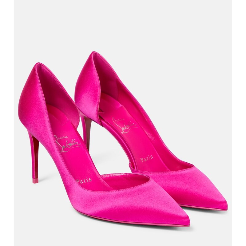 Christian Louboutin Iriza 85 silk satin pumps
