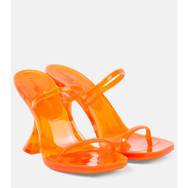 Amina Muaddi Brito 95 PVC sandals