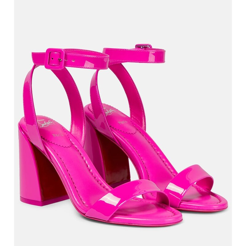 Christian Louboutin Miss Sabina 85 patent leather sandals