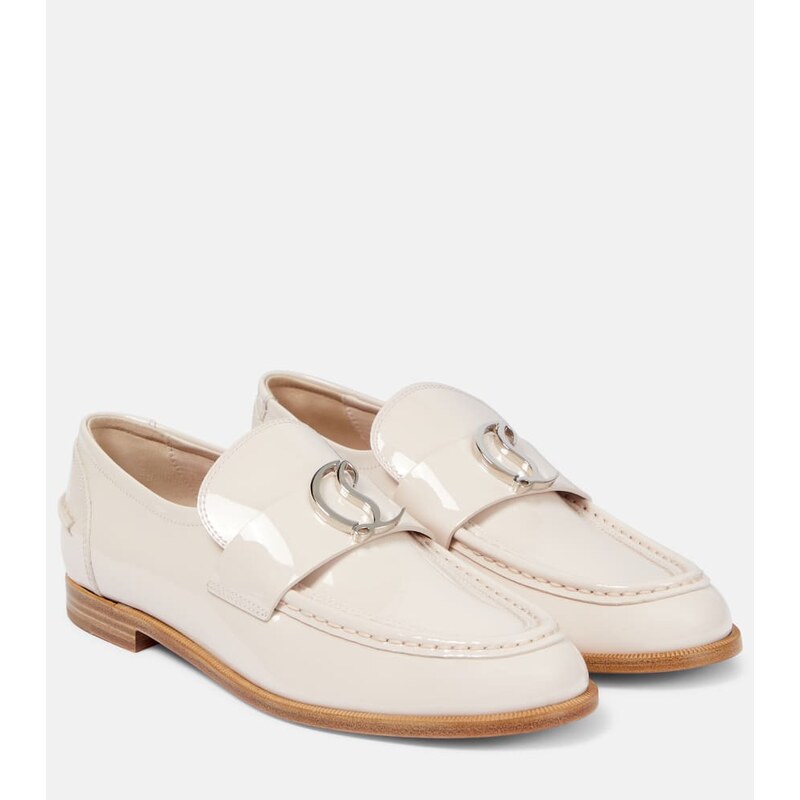 Christian Louboutin CL Moc patent leather loafers