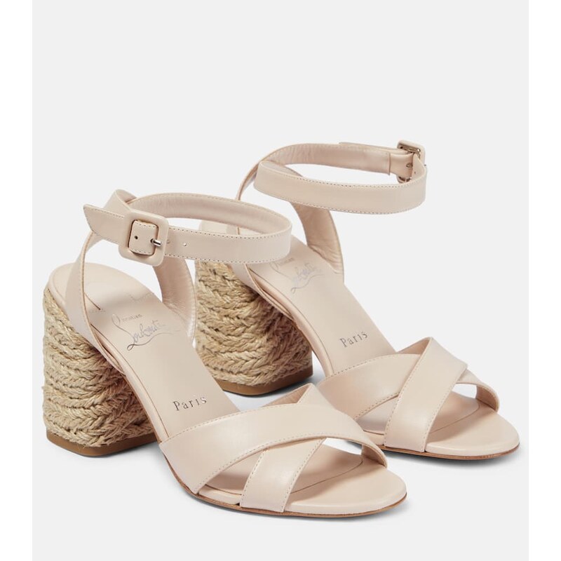 Christian Louboutin Mariza 85 leather espadrilles sandals