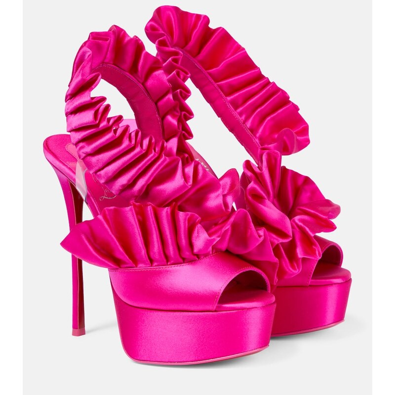 Christian Louboutin Froufrou Alta 150 satin sandals