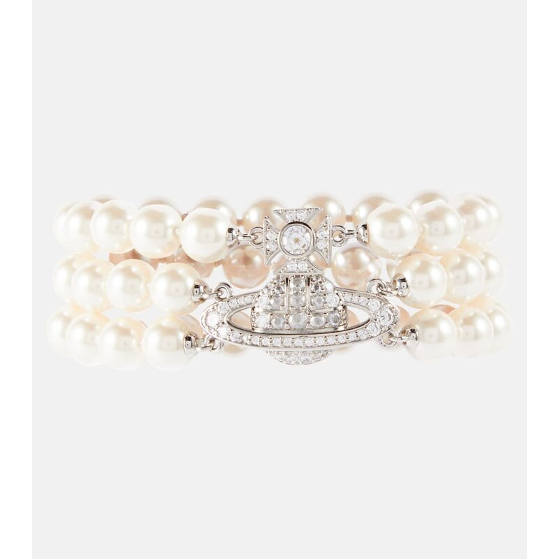 Vivienne Westwood Graziella embellished faux pearl bracelet