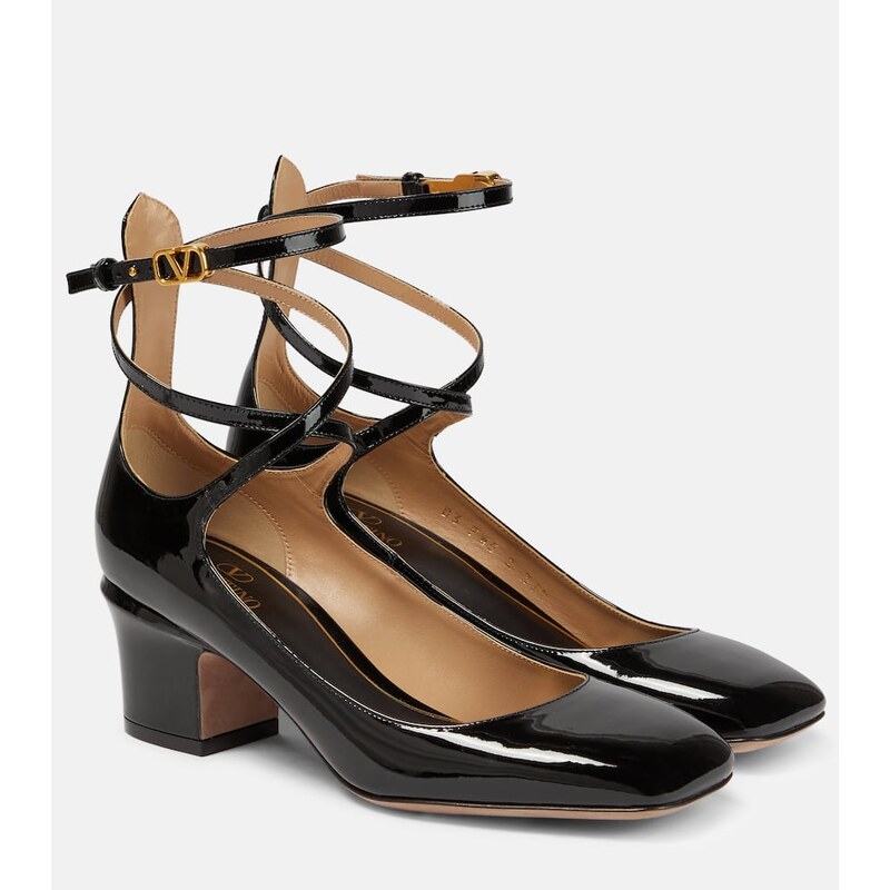 Valentino Garavani Tan-Go 60 patent leather pumps