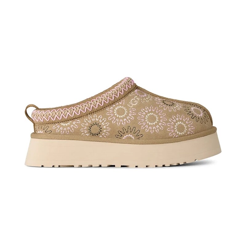 UGG Semišové papuče UGG W Tazz Sun Stitch