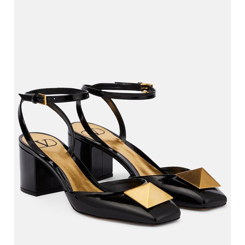 Valentino Garavani One Stud patent leather pumps