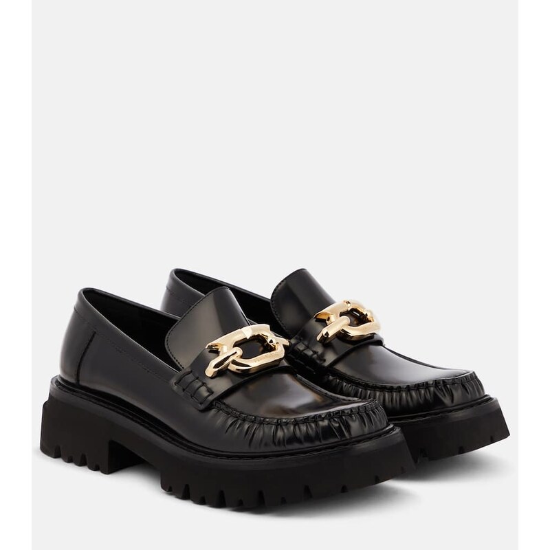 Ferragamo Embellished leather loafers
