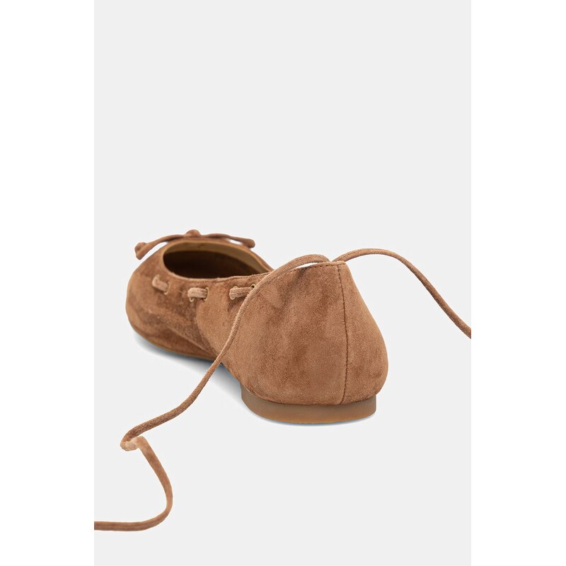 Semišové baleríny MICHAEL Michael Kors Shae Flex Ballet