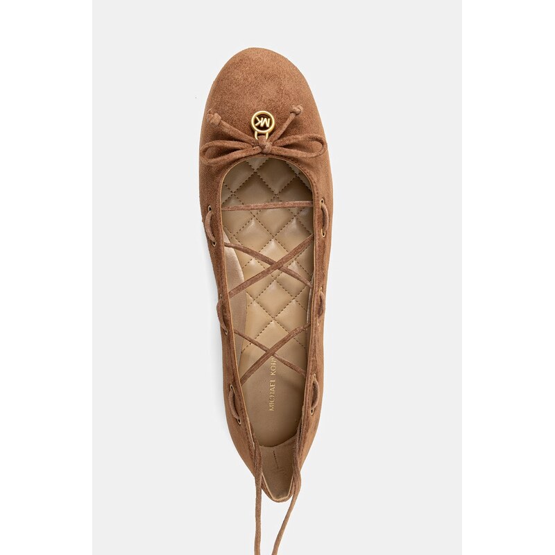 Semišové baleríny MICHAEL Michael Kors Shae Flex Ballet