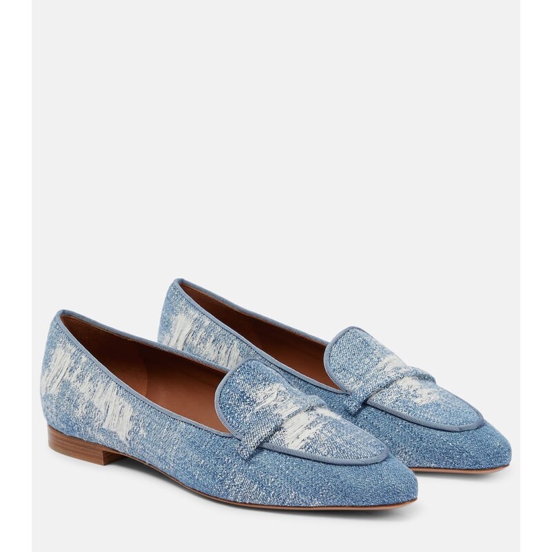 Malone Souliers Bruni denim loafers