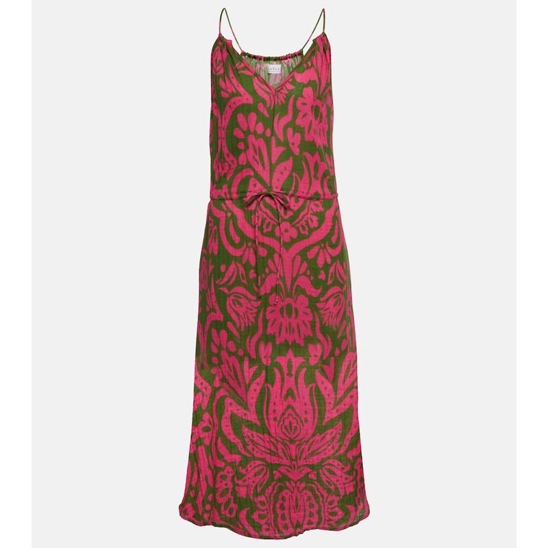 Velvet Sasha printed cotton gauze midi dress