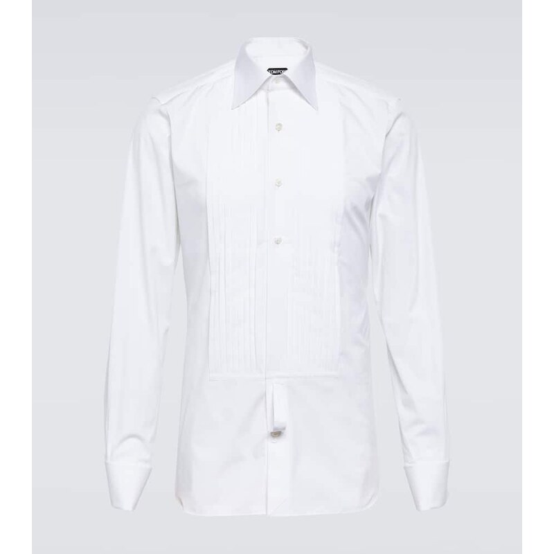 Tom Ford Cotton voile tuxedo shirt