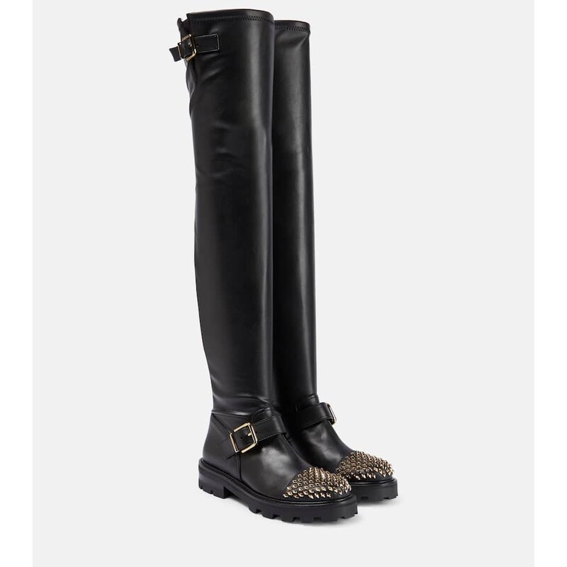 Jimmy Choo Biker II leather over-the-knee boots