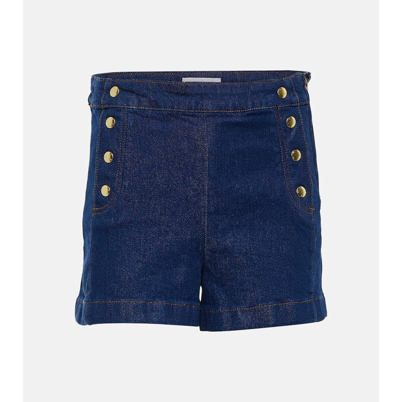 Frame Sailor high-rise denim shorts