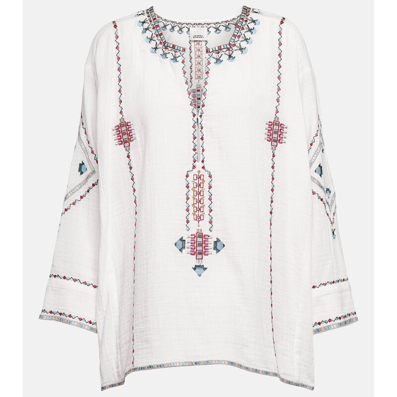 Isabel Marant Clarisa embroidered blouse