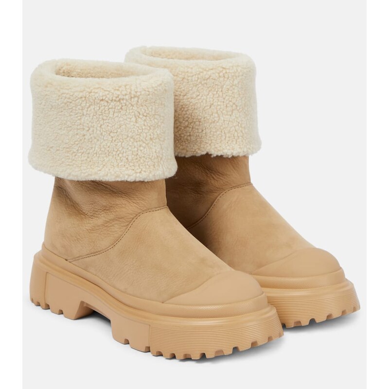 Hogan H619 suede ankle boots